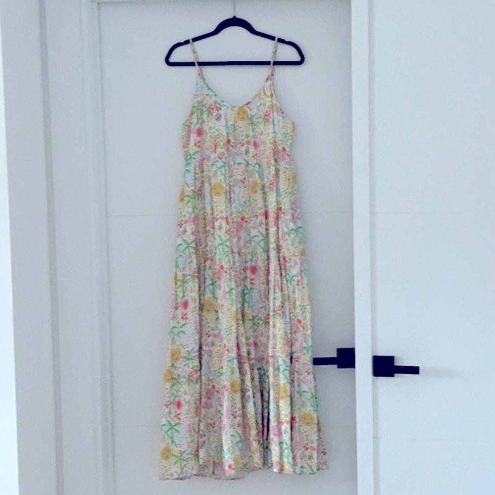 Floral Maxi Dress with Spaghetti Straps